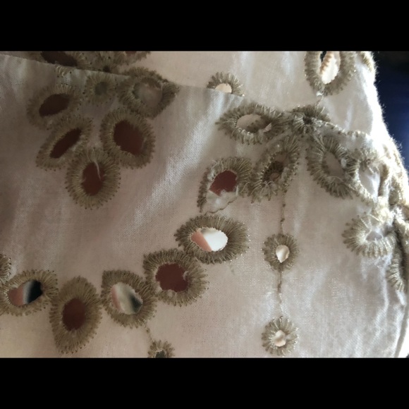 Anthropologie feather bone eyelet top - Picture 4 of 4